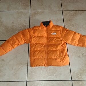 The North Face Reversible  Orange Puffer Jacket
